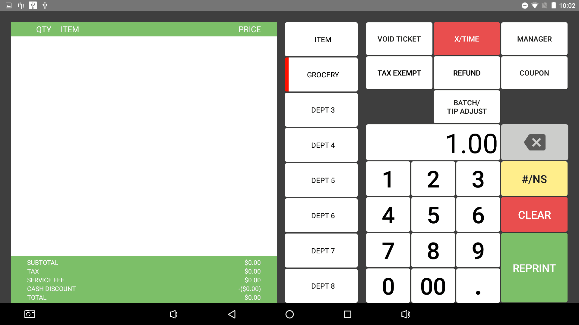 X/Time - Item Quantity 1